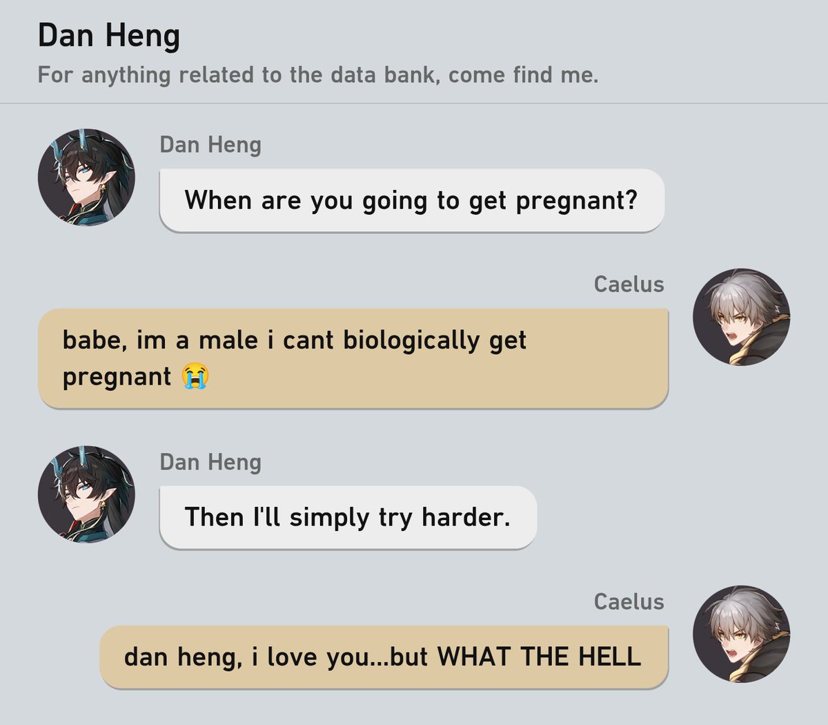 #dancae

dan heng is still persistent it seems...