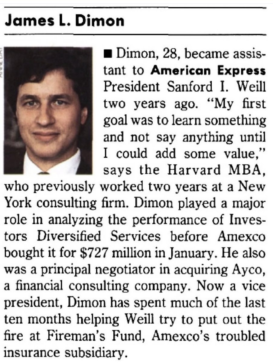 F_Compounders's tweet photo. A Fortune Magazine profile of a 28 year old Jamie Dimon https://t.co/Ht8YV5muak