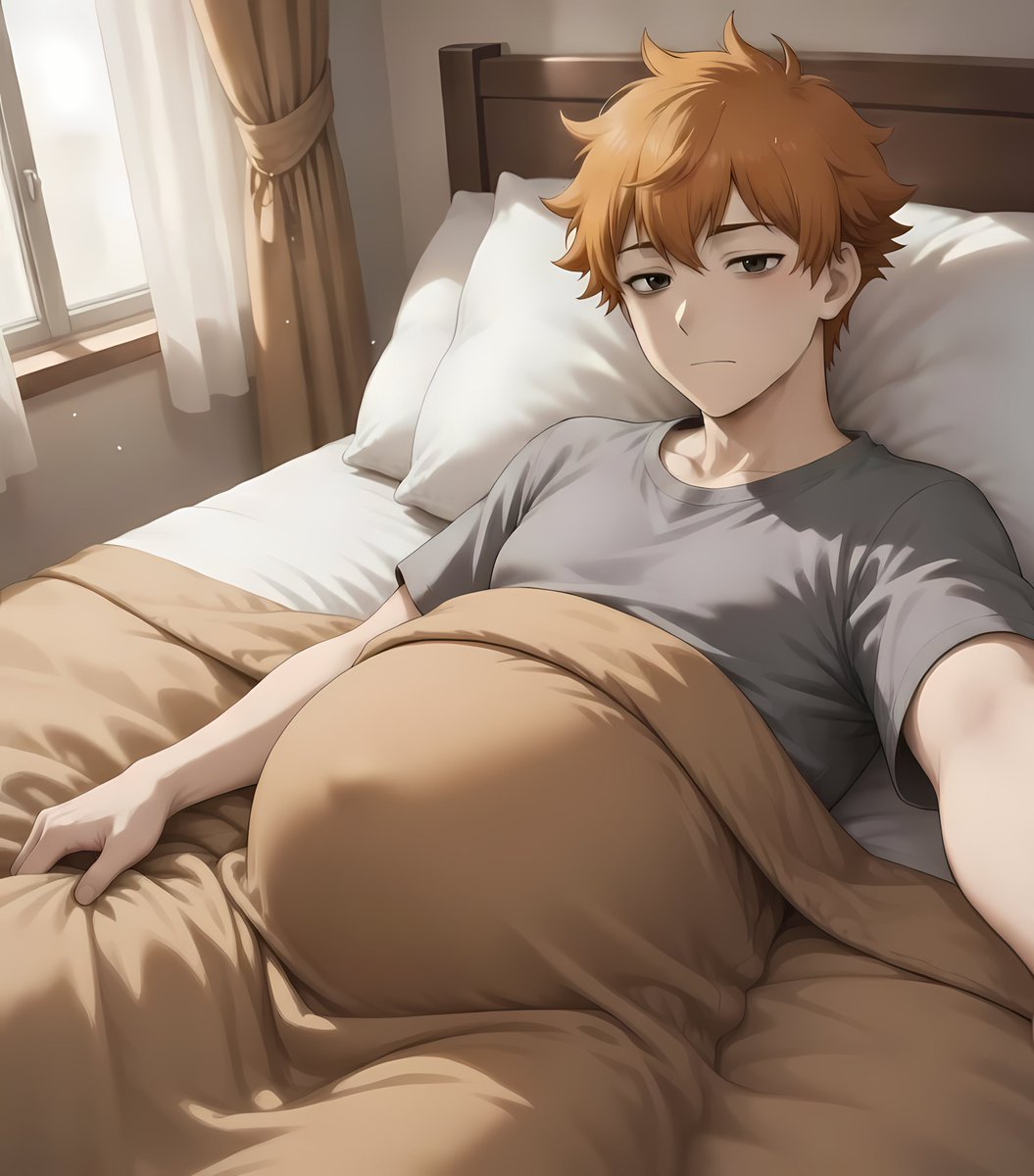 aision_'s tweet photo. I want to wake up one day like this - opening my eyes, feeling exhausted and heavy, first seeing the huge round. It was supposed to be gone about half a month ago. I push cover aside to see a more distinct shape, stretching me to the limits... https://t.co/GY4t1BFtKi