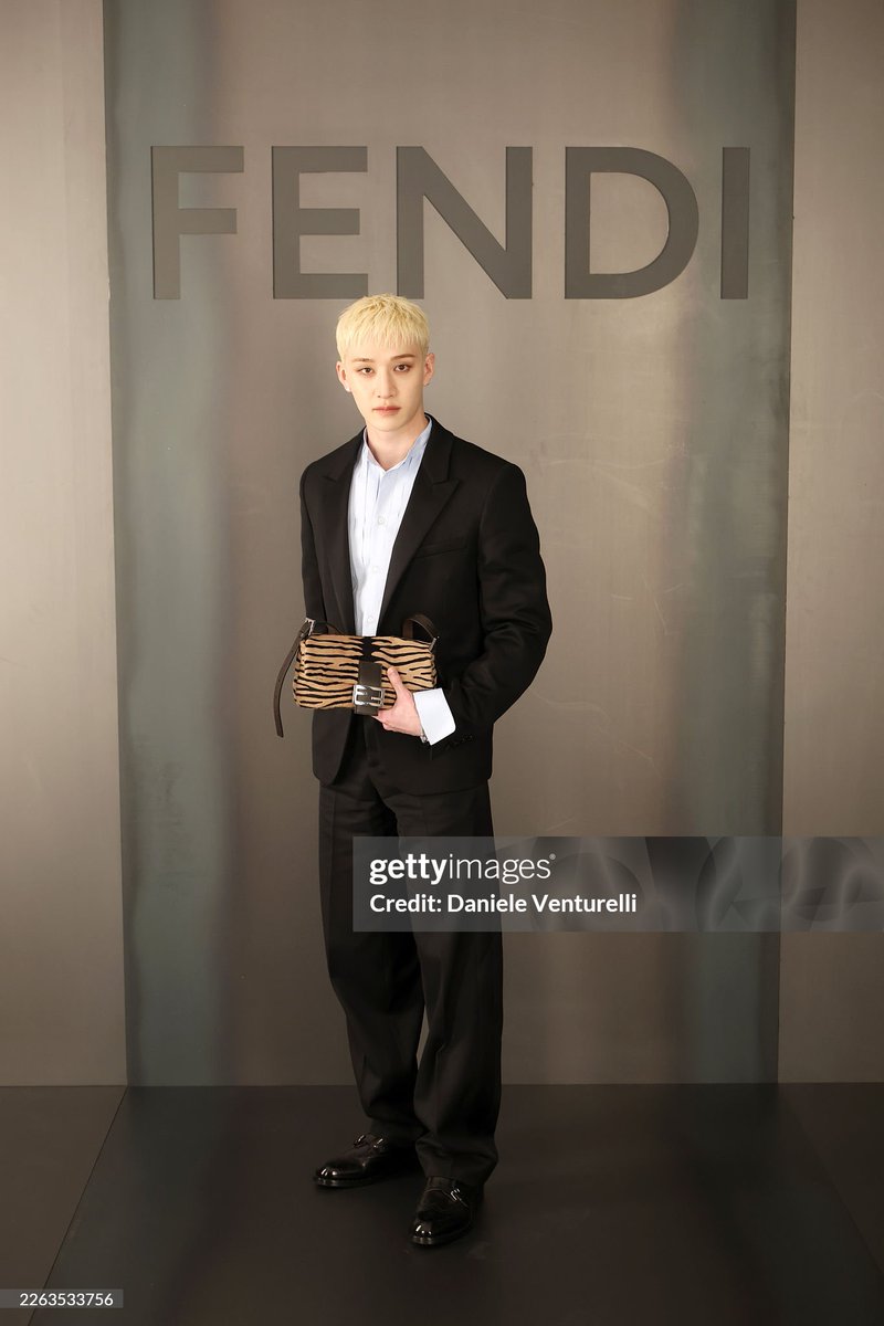 Bang Chan of Stray Kids looks effortlessly flawless at the Fendi fashion show.
