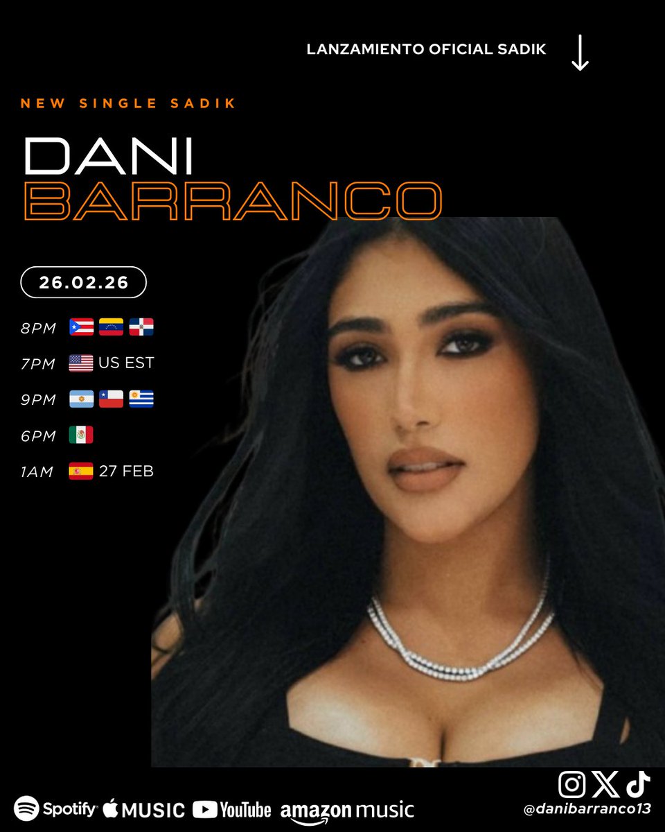 Ya pueden ir al link del lanzamiento del video en Youtube de #SADIK #NadieComoNosotros

Link al lanzamiento en youtube: youtube.com/watch?v=JbndpT…