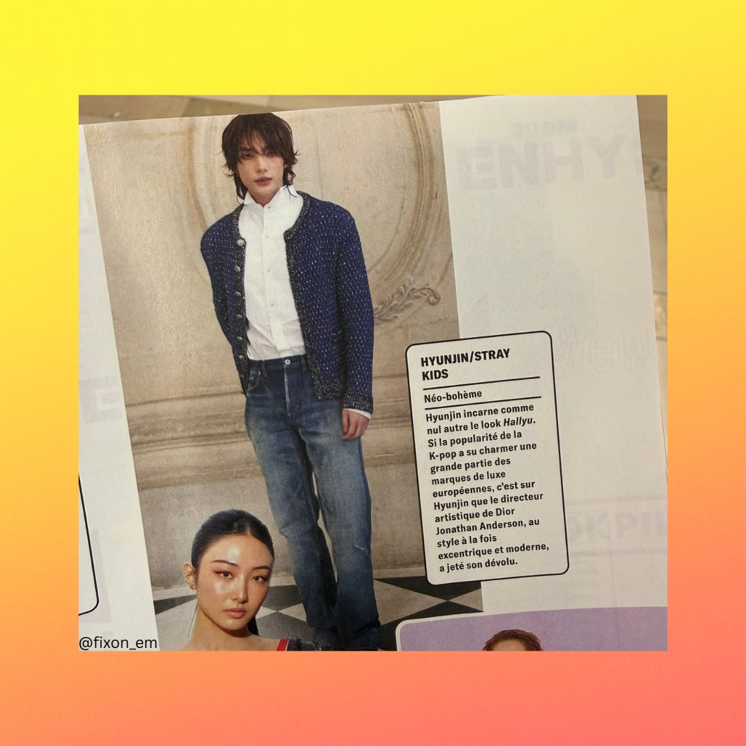 GQ highlights Hyunjin as the artist who embodies Hallyu like no other and the one spotlighted by Dior creative director Jonathan Anderson:

“Hyunjin embodies the Hallyu look like no one else. [...] It is Hyunjin whom Dior’s creative director JWA has chosen to spotlight.”