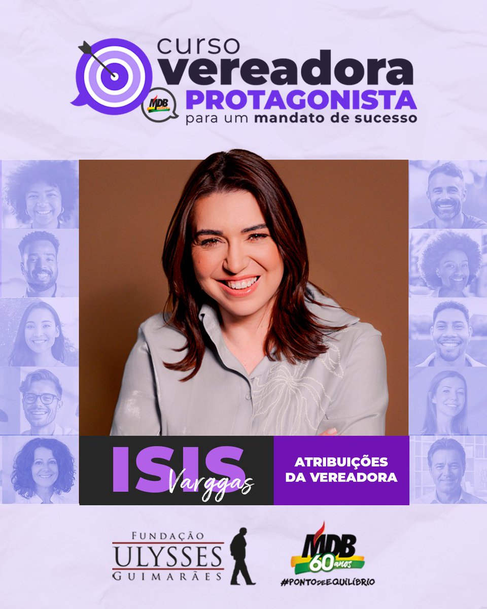 Nesta aula do curso #VereadoraProtagonista, você aprende com quem vive a política na prática e conhece os bastidores das campanhas e dos mandatos.
Isis Vargas é estrategista política com experiência em campanhas vitoriosas em todo o Brasil. 💪