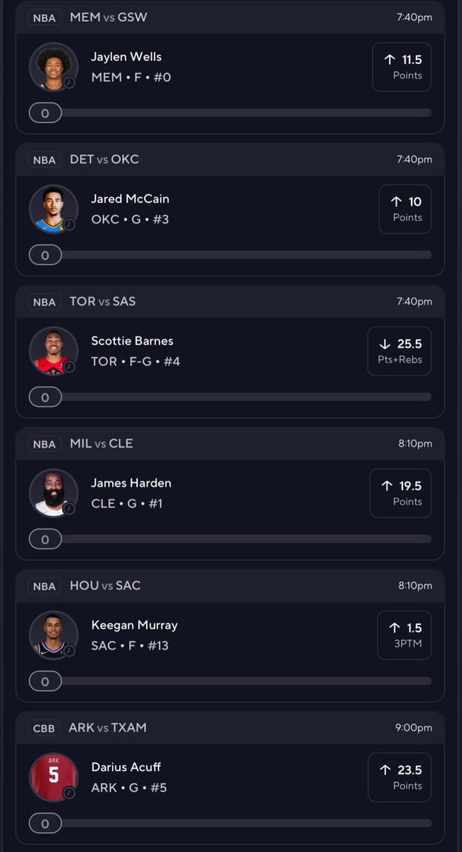 #PrizePicks 6man