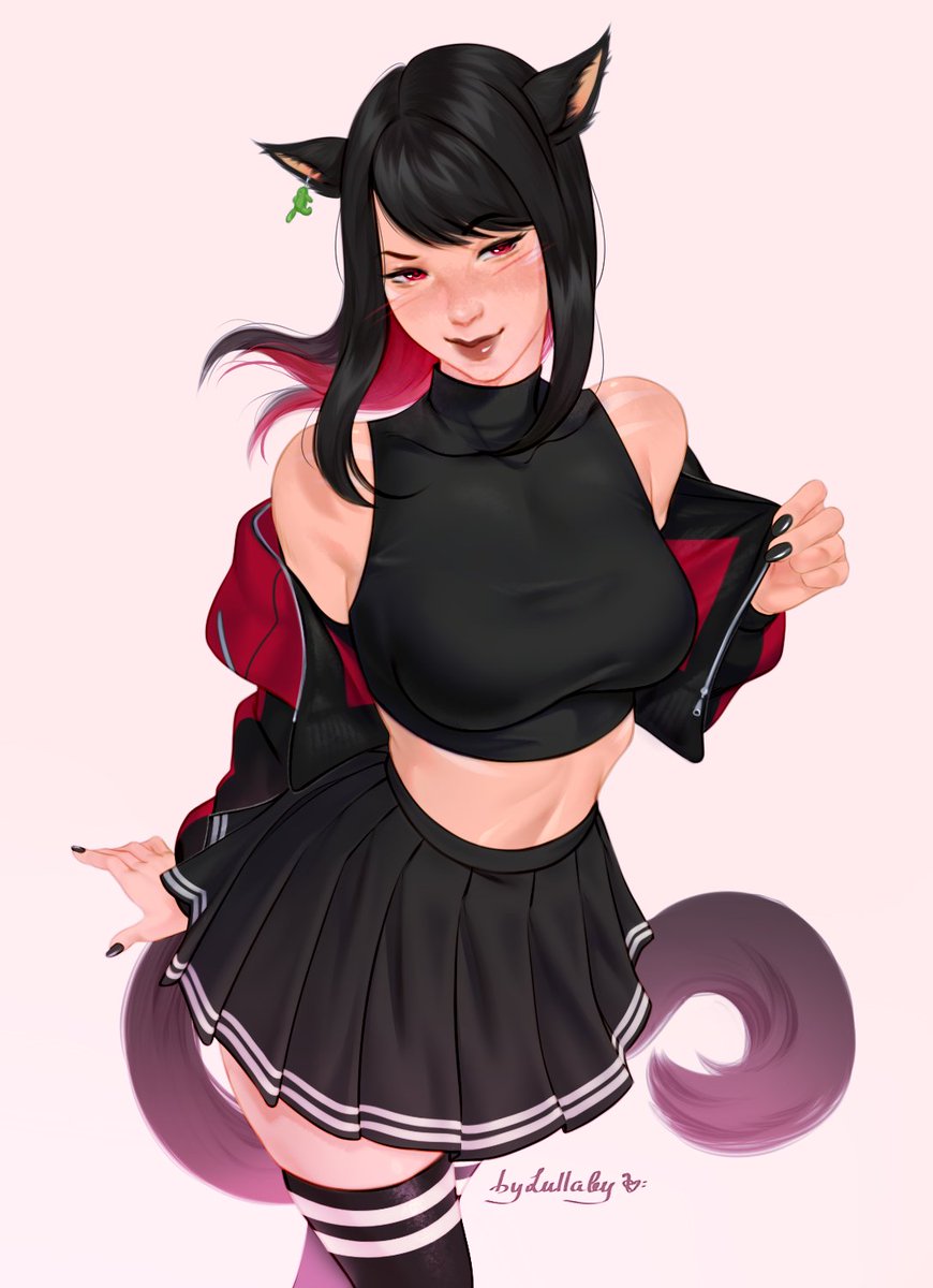 byLullaby2's tweet photo. For darling @Daxxykin🌸
#catgirl #finalfantasy #oc #smug https://t.co/RCWr2JVNLH