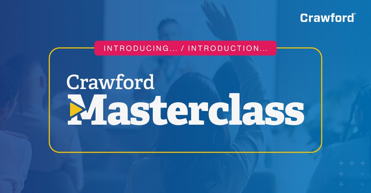 Join our #CrawfordMasterclass sessions for in‑person learning, national webinars, and expert‑led discussions on the issues shaping the industry. Select sessions offer #RIBO accreditation.  
 
Register now: ow.ly/ASji50Ym4lS