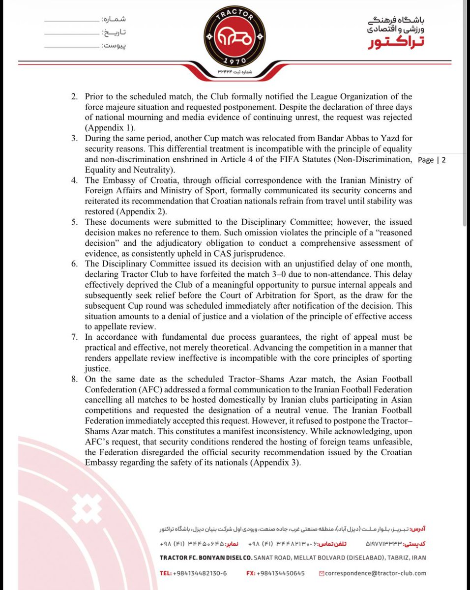 TRACTOR FC 🏆 tweet media