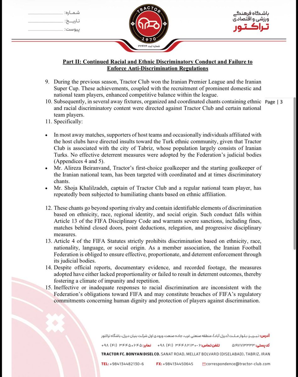 TRACTOR FC 🏆 tweet media