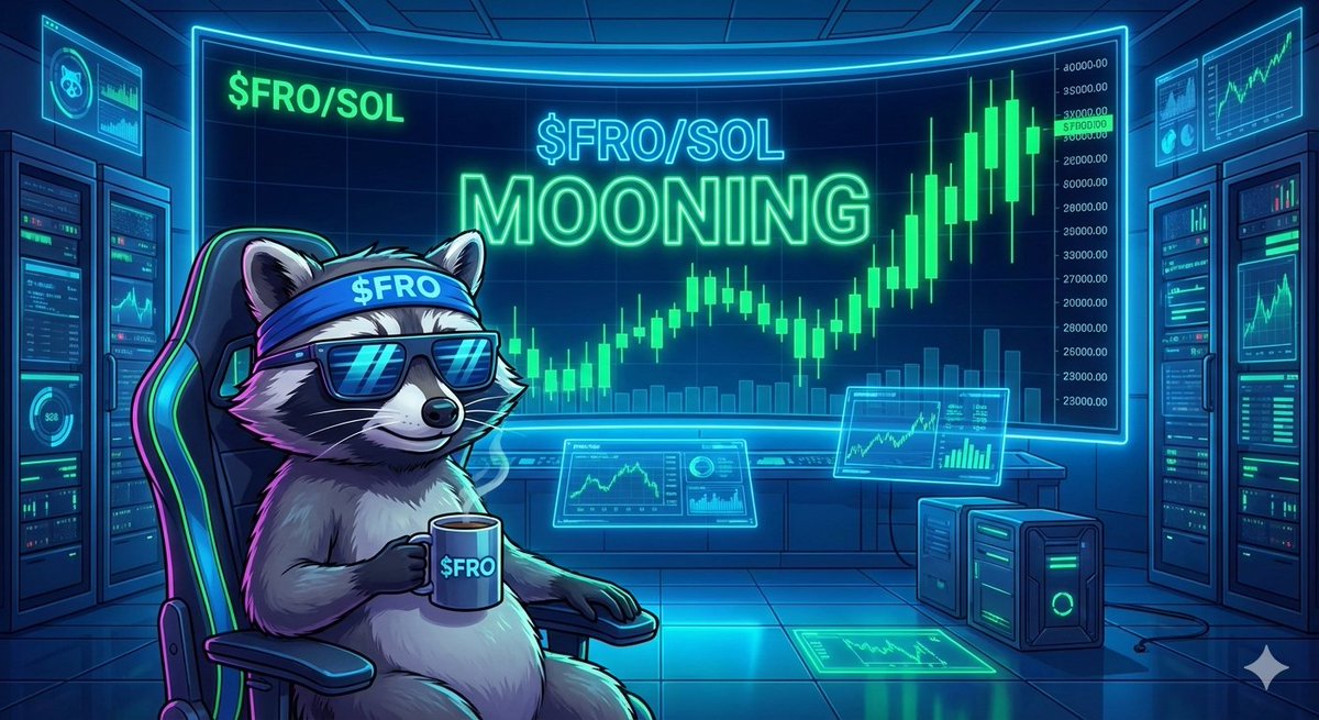 Frosolan's tweet photo. Fro is seeing the future. The Pack is analyzing while the world sleeps. 📈🦝

The next leg up is LOADING. Don't watch from the sidelines.

$FRO is the key. 🗝️🚀

📜 CA: CEhftsaEXeLNpuPLmFmKWx6vcP9y8hLt7mYQykhZpump

#FroSolana #Solana #Gem #100x https://t.co/wSl6CS3NAn