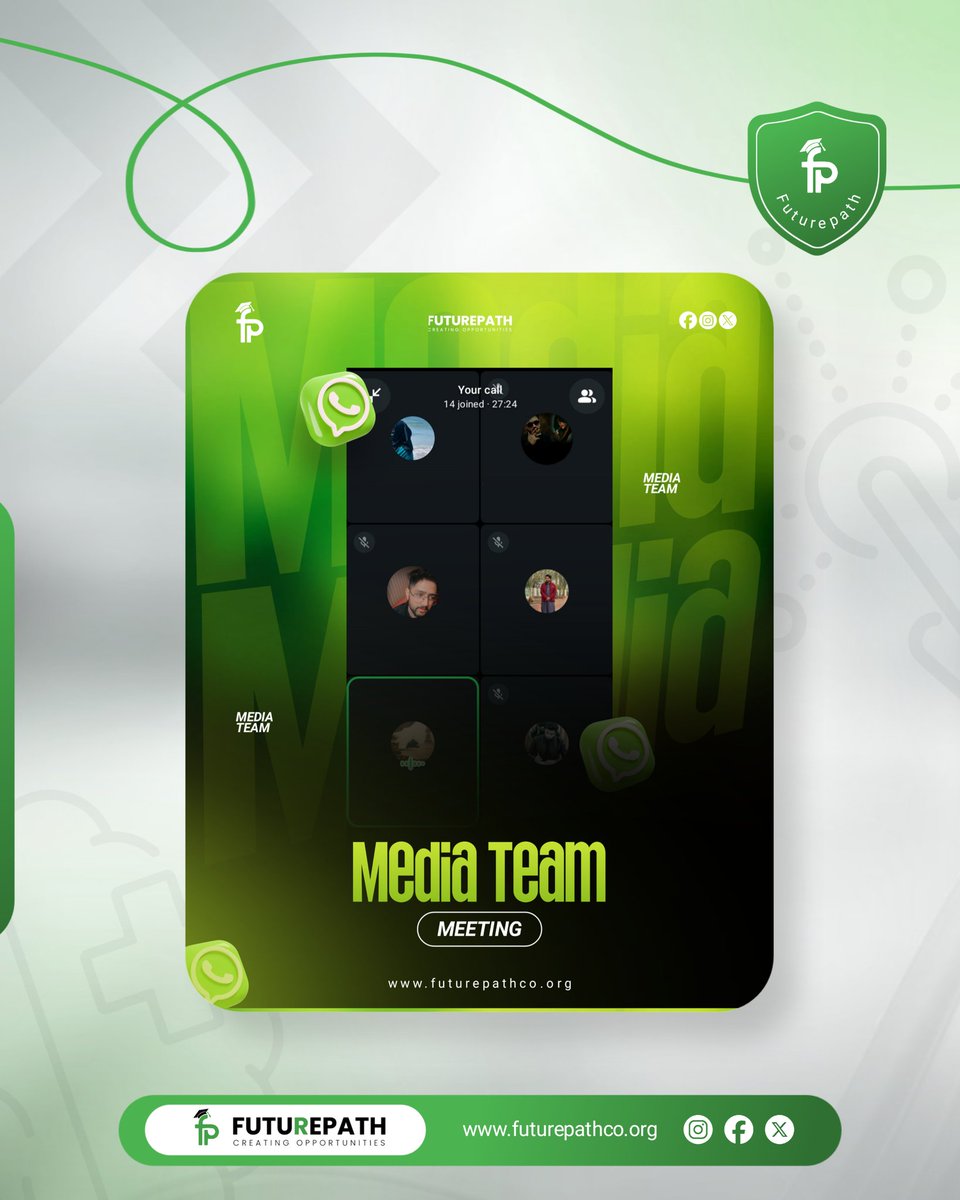 When passionate minds sit together, powerful ideas are born!

Today’s Media Team meeting was centered around growth innovation, and smart execution

Every idea shared brings us one step closer to building a stronger FuturePath.

#TeamFuturePath #MediaTeam #FuturePath #YouthVision