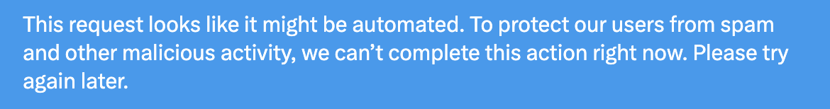 I just can't catch a break. 
What ever the hell I do here, I'm either limited or blocked.
<a href="/nikitabier/">Nikita Bier</a>, what the hell am I supposed to do with this now? Start navigating with mouse instead of trackpad?