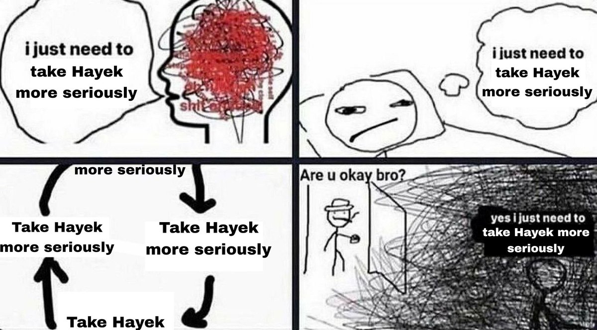 Taking Hayek Quite Super Duper Extremely Seriously tweet media