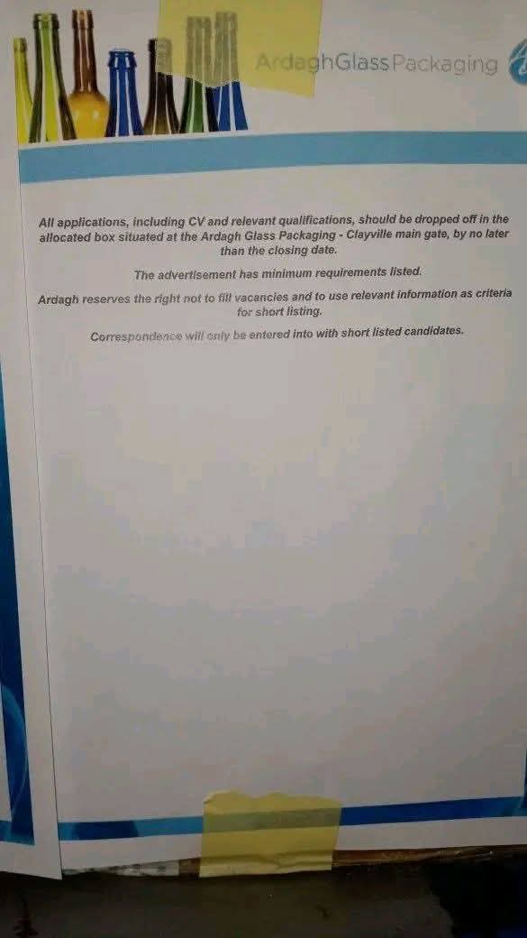 Consol at Clayville taking Cvs...

Closing Date 26 February 2026