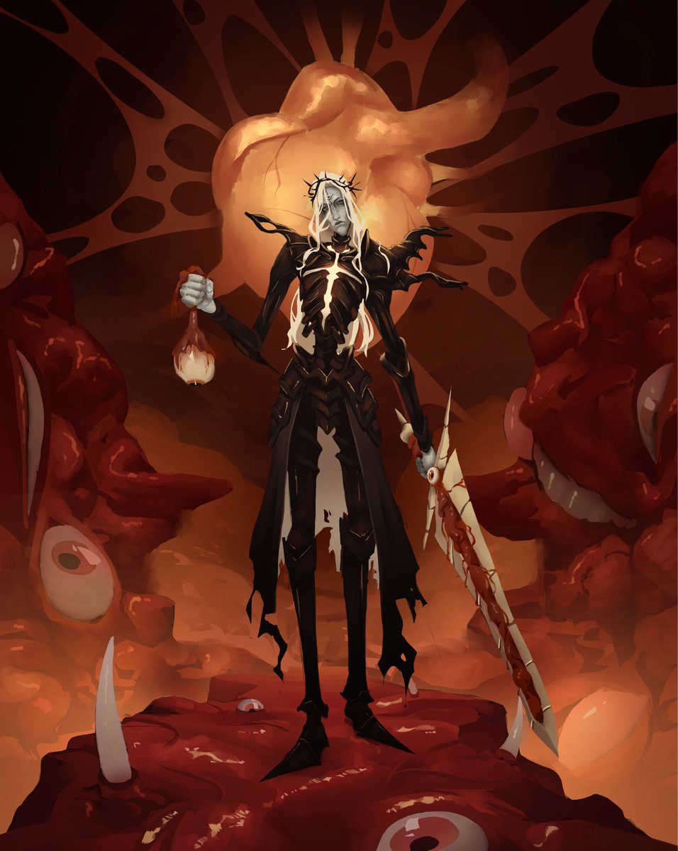 She's a fallen angel who is trying to make it back to heaven