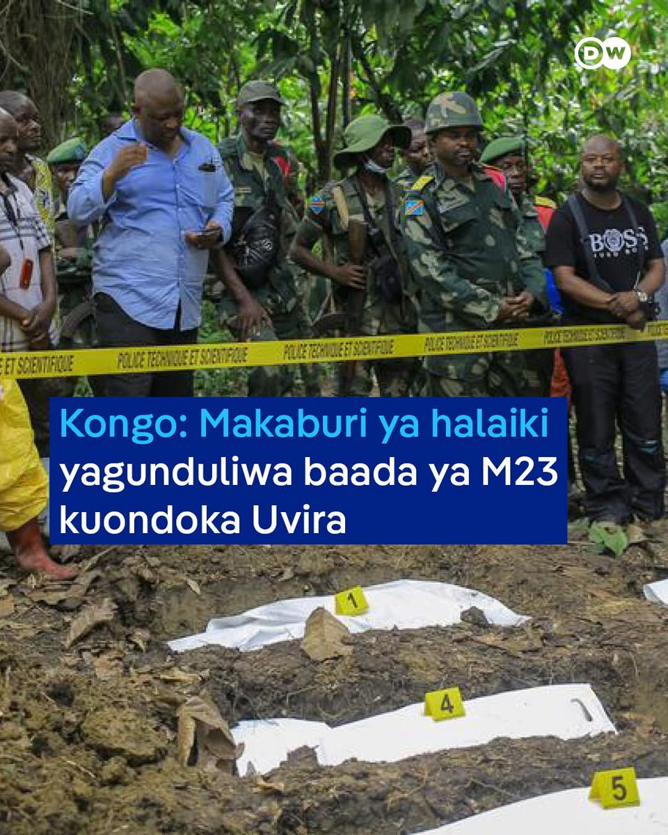 mulikuza_jordan's tweet image. 🚨‼️🚨#MASSACRES DES #POPULATIONS PAR LE #M23_AFC À #UVIRA

Un mois après le retrait des rebelles de l’#AFC_M23 à #Uvira, quatre fosses communes ont été découvertes dans cette zone du #Sud_Kivu, en République démocratique du Congo (#RDC).

Cette découverte suscite colère et