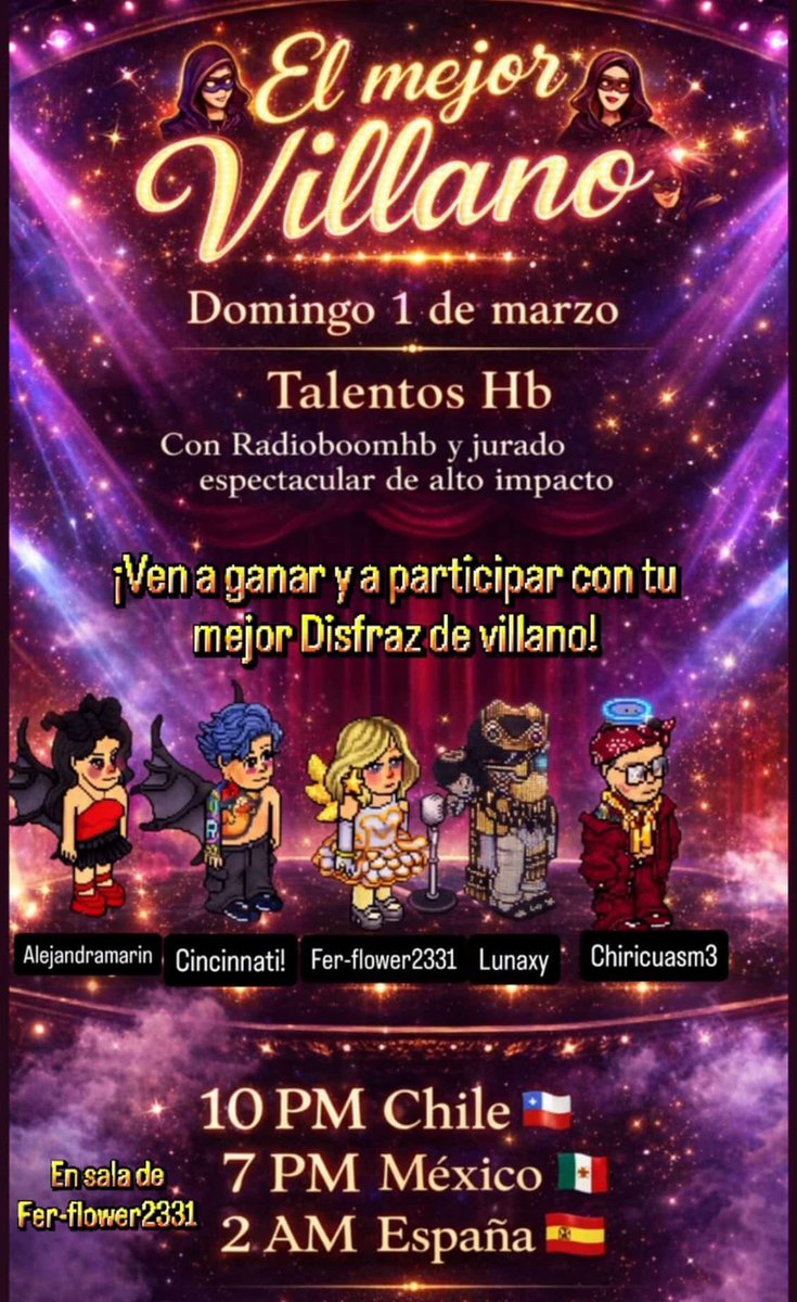 De impacto 😮!!  No te lo puedes perder 
Tu mejor disfraz en mi villano favorito 😍