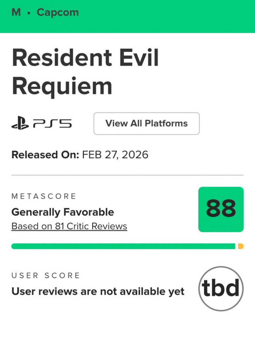 نقطة بسييييطه أحب أوضحها للجميع:
أنا آخر وحده ممكن أنها تهتم للتقاييم هاذي
أنا أقيّم اللعبة بناءً على تجربتي الشخصية فقط، وليس على آراء أو تقييمات الآخرين.
جرّبوا اللعبة بأنفسكم أولًا، ثم كوّنوا رأيكم الخاص…استغرب من اللي يعتمدون ع التقاييم ذي صراحه💙🌹
اتمنى تستمتعون ب ريكويم🌹