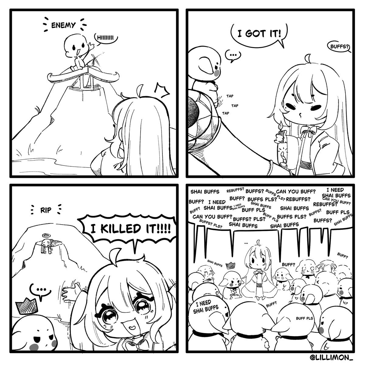 EngeliHeart's tweet photo. This was a moment in my 4 hour long calpheon siege i had last weekend!!!
Poor Armbrows not getting buffs! 

🎨by @_Lillimon_ https://t.co/DgNMUw7v4Y