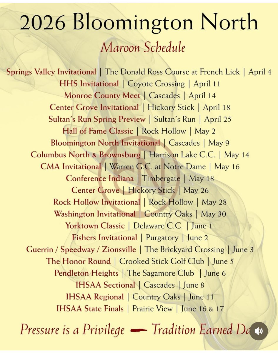 Bloomington North Golf tweet media