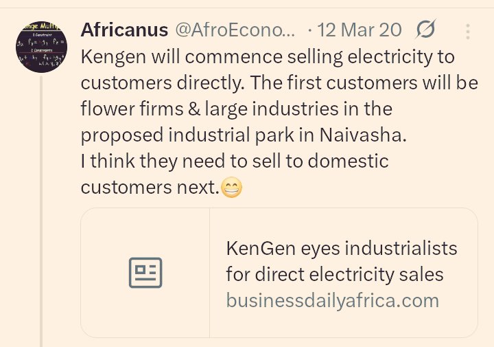 KenGen's Biography and Career: Escaping Kenya Power's Debt Trap