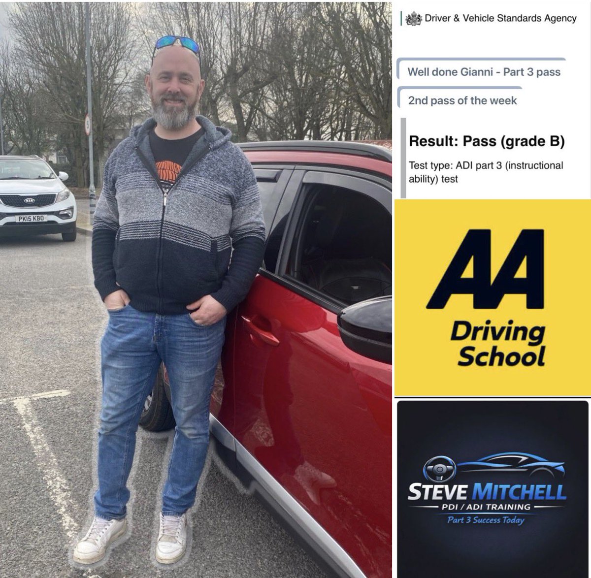 mitchell_adi's tweet photo. 2 days and 2 passes for Peter and Gianni. Peter passed his Part 2 test of driving ability on Tuesday and Gianni passed Part 3 on Wednesday.
Congratulations to both.
That’s a total of 9 instructor passes in 2026. 5 x Part 3 and 4 x Part 2 https://t.co/59A3vnZP8I