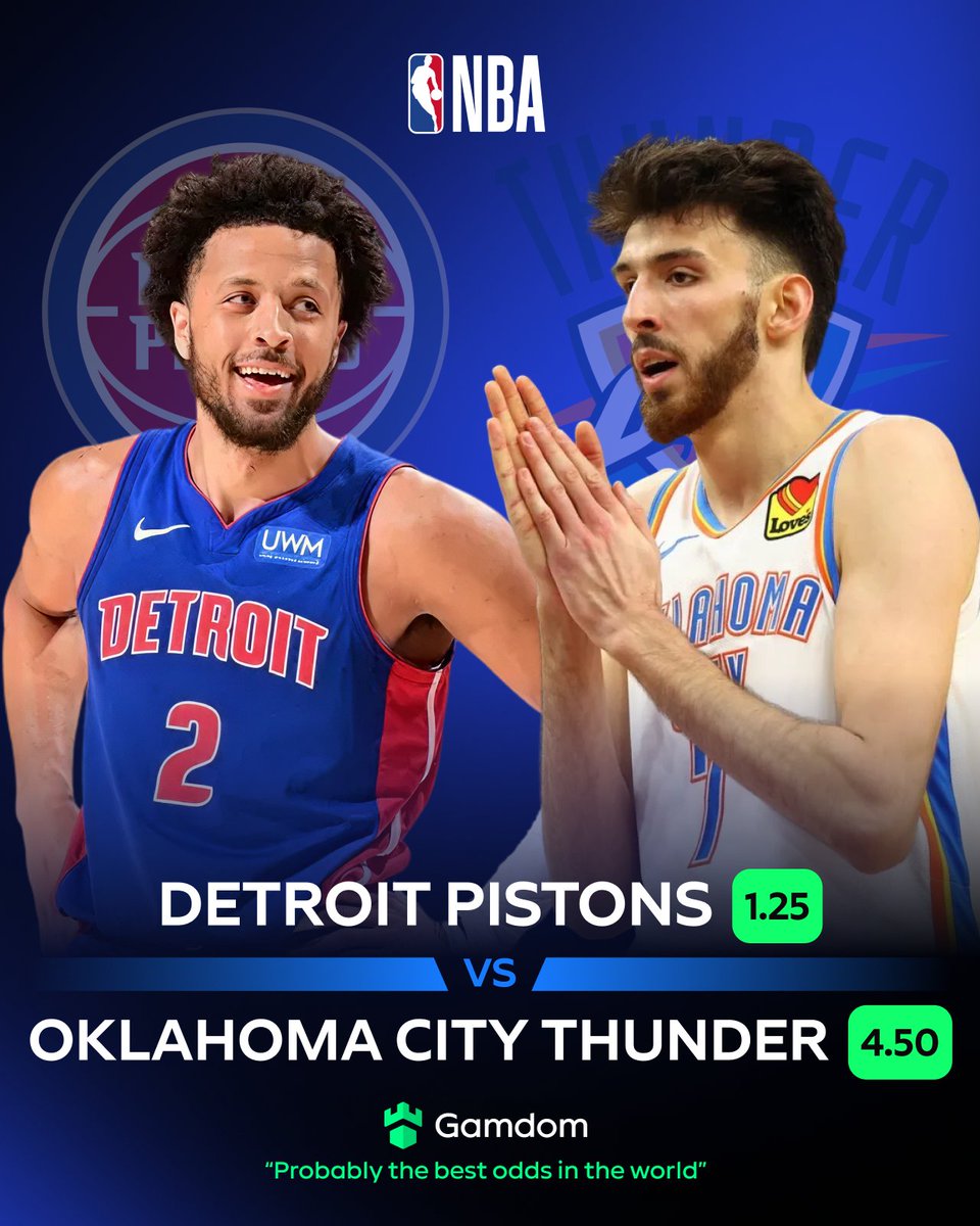 gamdomsport's tweet image. A possible #NBAFinals preview. 👀

Cade can shake up the MVP ladder tonight. But the defending champ #Thunder live for wrecking big moments.

We’re in for a show tonight! 😎