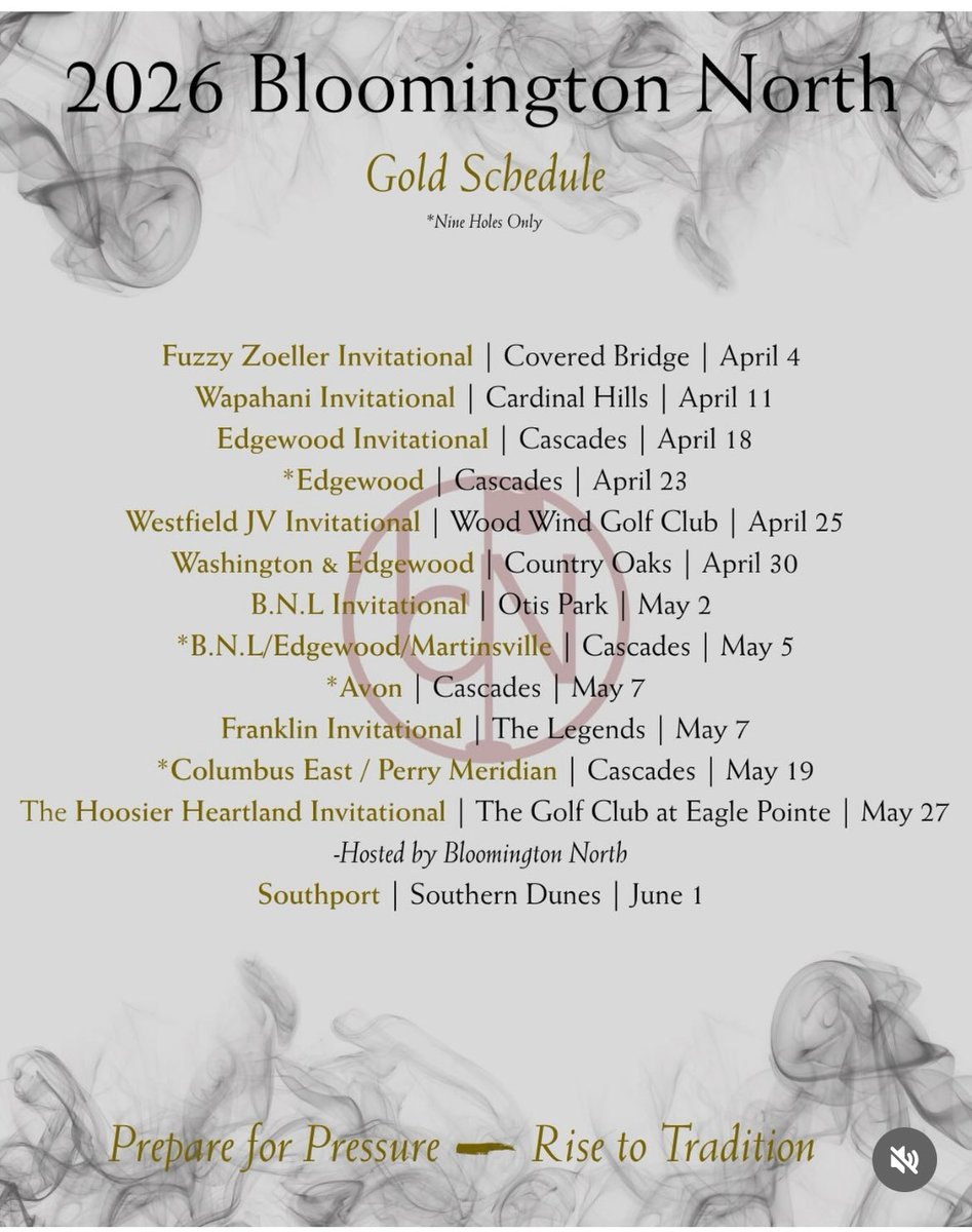 Bloomington North Golf tweet media