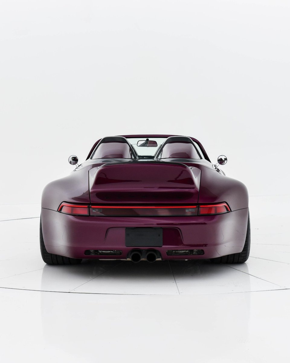 duPontREGISTRY's tweet photo. Presenting an exceptionally rare and highly bespoke modern air-cooled reinterpretation, a 1997 Porsche 911 Speedster (993) Reimagined by Gunther Werks. 

Now available for $1,200,000

This particular example is one of just 25 units built worldwide and is dubbed Mystique, and is finished in Amethyst Metallic over a bespoke purple and black leather interior. The Speedster bodystyle represents the most radical open-top expression of Gunther Werks’ carbon-intensive 993 program. 

For More Info: https://t.co/8gShR5G1Pb
