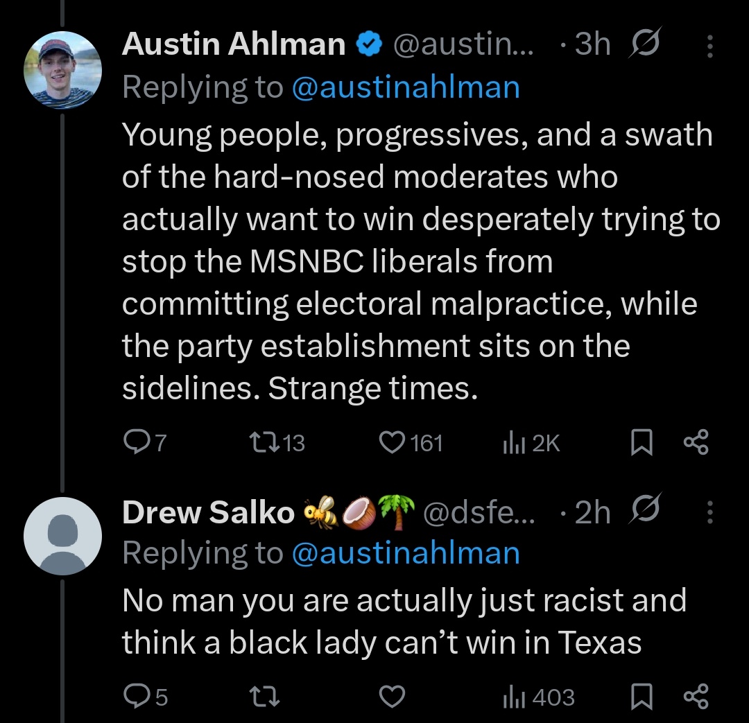 Heartwarming. My enemies are fighting.