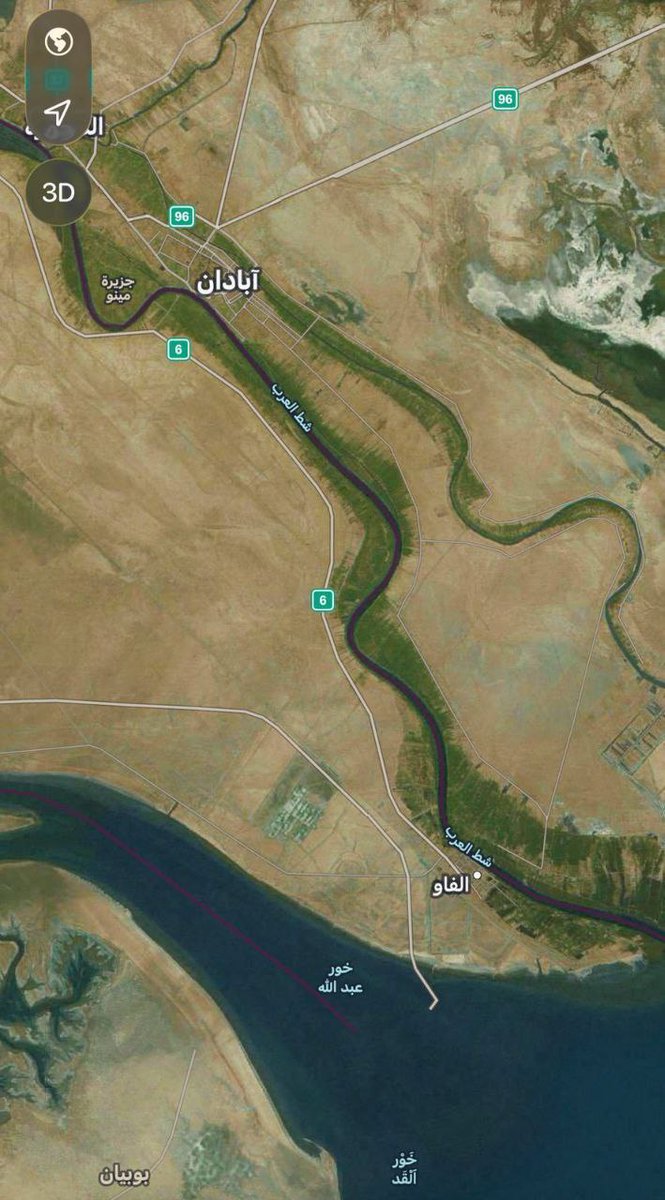 بعد قوقل.. آبل تحدث بياناتها وتضع خور عبدالله ضمن المجالات البحرية للعراق بحسب الخرائط المودعة لدى الامم المتحدة.