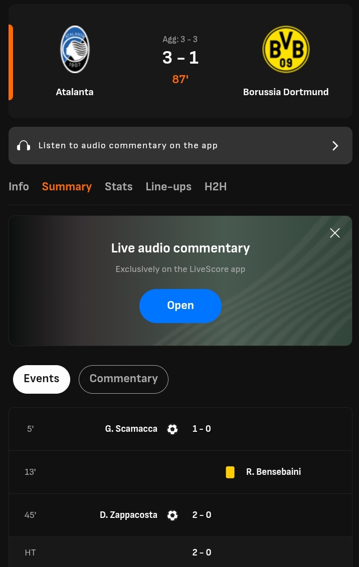 This is why we love champion league nights.