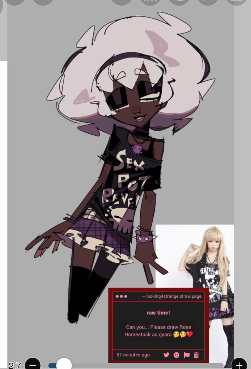 [#Homestuck] okay not super gyaru-y but it was fun to draw thx anon :-)