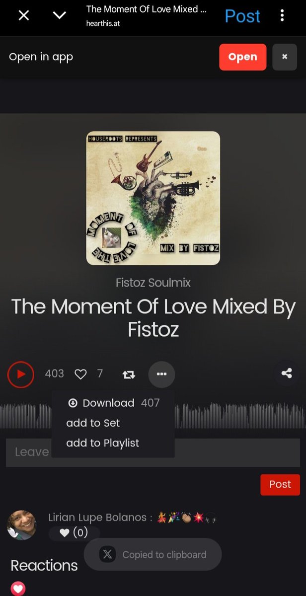 Thanks for your support. God bless you and your family members. Good night.
.
hearthis.at/fistoz-soulmix…