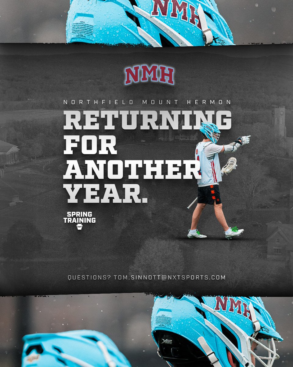 NXTlacrosse's tweet photo. Welcome back @nmh_lacrosse! 👋

#NXTSPRINGTRAINING https://t.co/8eOzrrXaTM