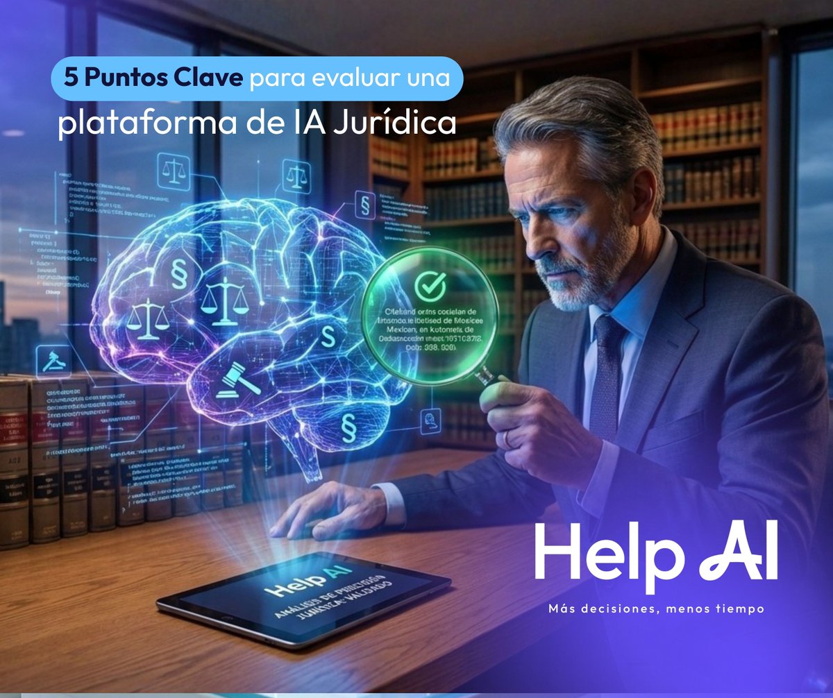 ¡Abogado! 📢 ¿Sabías que una IA mal entrenada puede ser el mayor riesgo legal de tu despacho este 2026? ⚠️⚖️ Lee la guía completa aquí: help-ai.mx/blog-ia-legal-… 👈

#LegalTechMéxico #Abogados2026 #InteligenciaArtificialLegal #DerechoMéxico