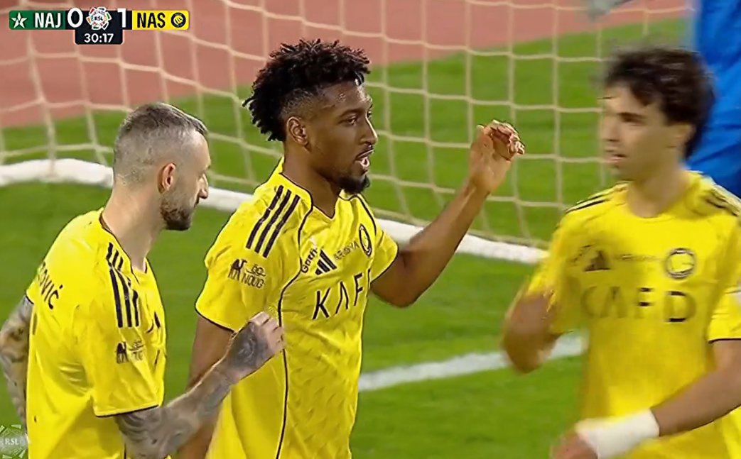 2-0 AND IT’S ALL 🔥🔥

Kingsley Coman said “let me cook” and DOUBLES the lead for Al Nassr FC against Al-Najma SC 😮‍💨⚡

Big-game energy. Ice in his veins. Statement made. 💛💙

Who’s stopping this team when they click like this?! 👑💫