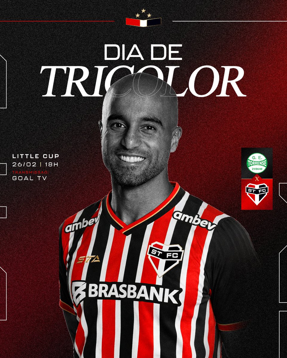 Hoje tem Santo Antônio! É #DiaDeTricolor!

⚽ Torrense x Santo Antônio
🏟 La Fortaleza de Torres
📍 Torres (RS)
⏰ 18h
🏆 Little Cup

📺 <a href="/TheGoalTV/">Goal TV</a> 

#VamosTricolor 🇾🇪