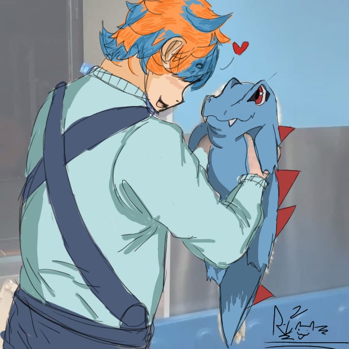 TefflaC's tweet photo. Since Pokemon day is coming up, here is the picture my good friend RageCat gave me a little back, compared to the source material. You'll never guess one of my favorite pokemon https://t.co/1ABm7McJ6B