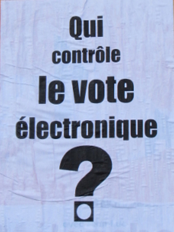 <a href="/leparisien_pol/">Le Parisien | politique</a> 🗳️#Municipales2026 #LeHavre
Question, au Havre qui contrôle le vote électronique ?🤔
Les élu-es imposent toujours à leurs administrés l'usage de machines à voter opaques, invérifiables et fraudables lors des scrutins électoraux.