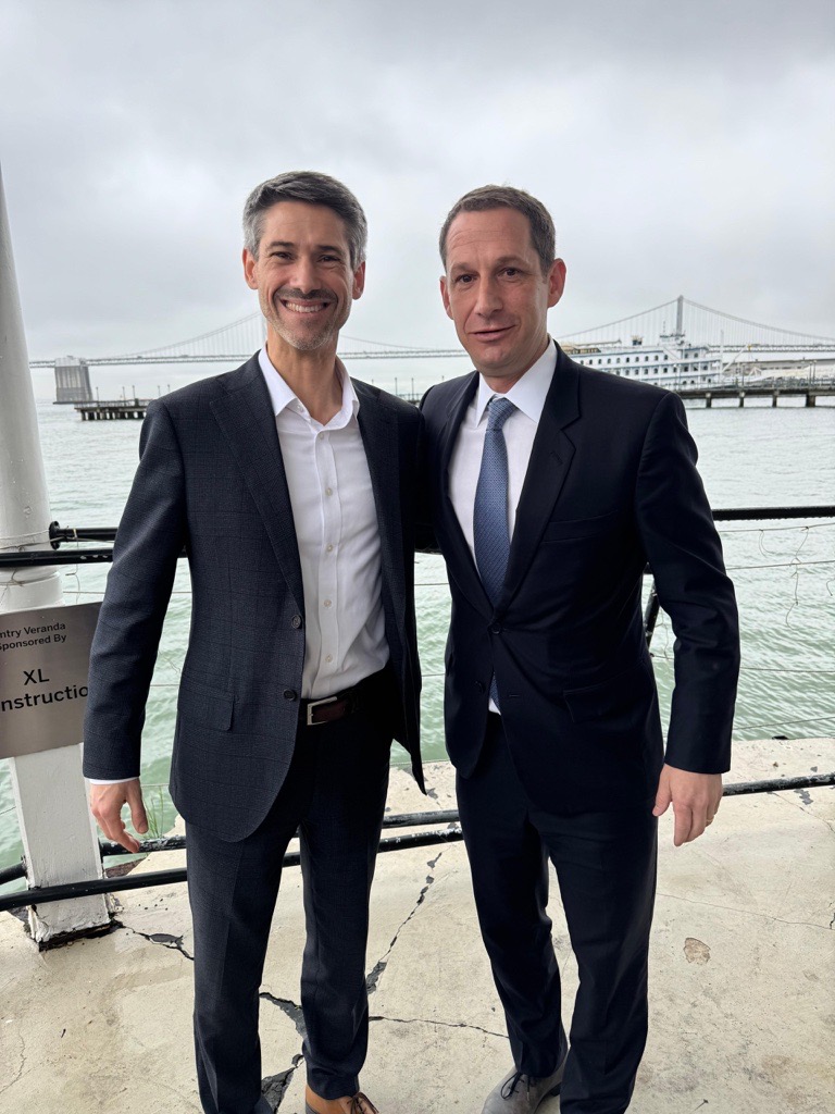 BayAreaCouncil's tweet photo. Proud to host Mayors @DanielLurie @BarbaraLee_CA @MattMahanSJ this morning aboard the Historic Klamath in support of the Connect Bay Area initiative we are leading with Chair @kdlaw to keep our critical regional transit systems moving and make them more efficient https://t.co/rEnDvgUw7P