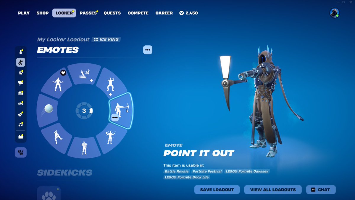 ShadowFN_Reivaj's tweet photo. @FortniteStatus the point it out emote has been bugged for a long time. I play on PC https://t.co/xdulExMq9N