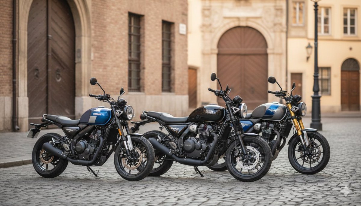 That_Spare_Guy's tweet image. Competes directly with Hunter &amp;amp; Triumph, but edges ahead in practicality and economics.
 #Hunter350 #TriumphMotorcycles
#PracticalPerformance