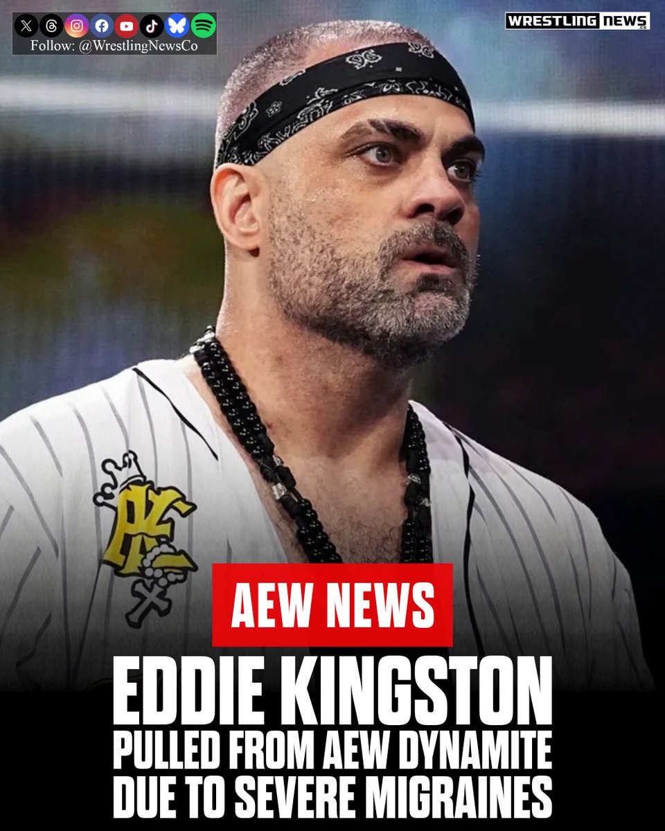 Best wishes go out to Eddie Kingston. wrestlingnews.co/aew-news/eddie…