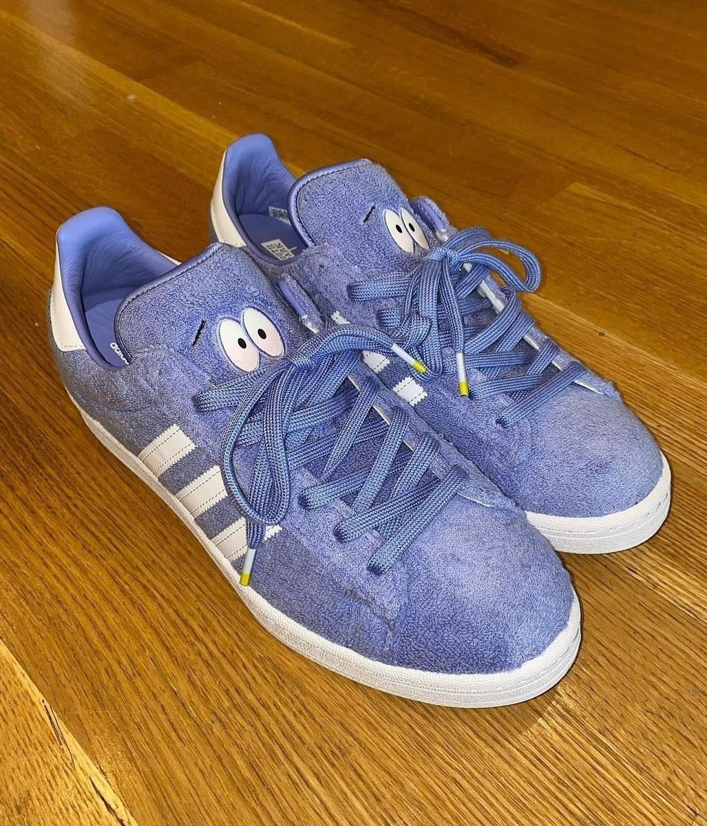 canabisbrasil's tweet photo. 🚨 VEJA: O tênis South Park x Adidas “Towelie” Campus 80s possui um bolso secreto escondido na parte interna da língua, criado para celebrar o 4/20 (2021). https://t.co/79ayhzaqmb