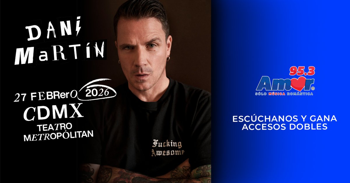 AmorEnTuRadio's tweet photo. #CDMX❤️🎤 ¡@_danielmartin_ vuelve a México! Con un show que reune lo mejor de su carrera para celebrar en grande sus 25 años de trayectoria. ¡No te lo pierdas!🎶

 🎟️ ¡Regístrate y participa por tus accesos! https://t.co/yPty3dSDBT https://t.co/4BvVT1y54t