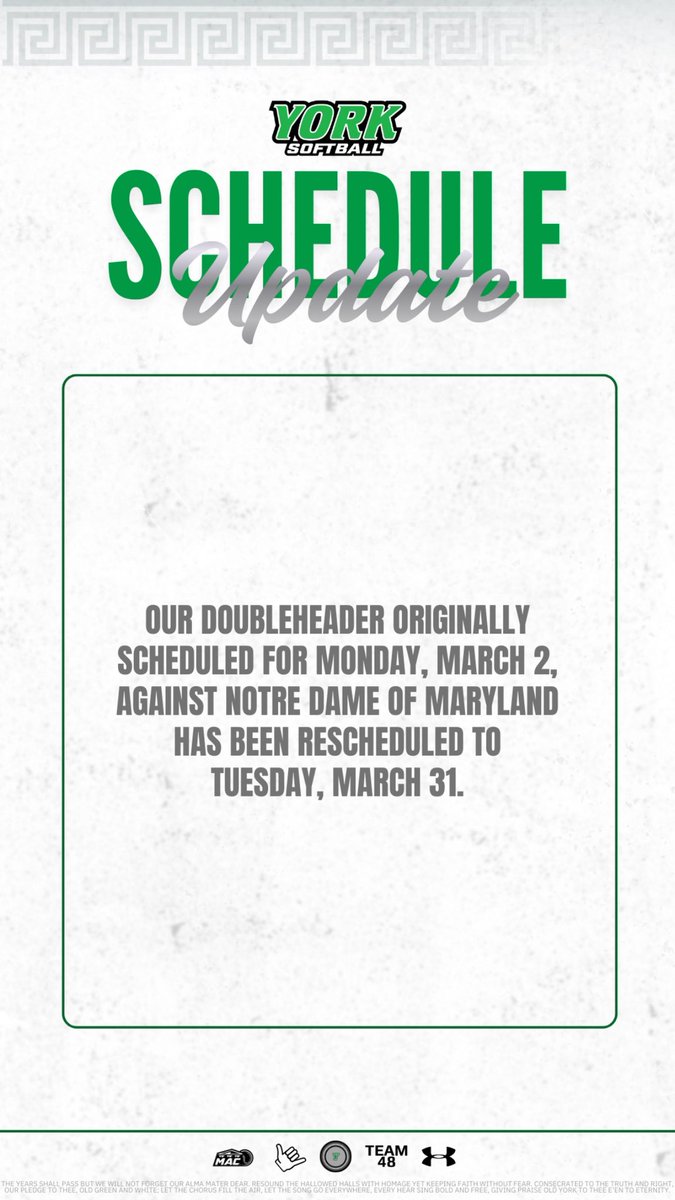 York Softball tweet media