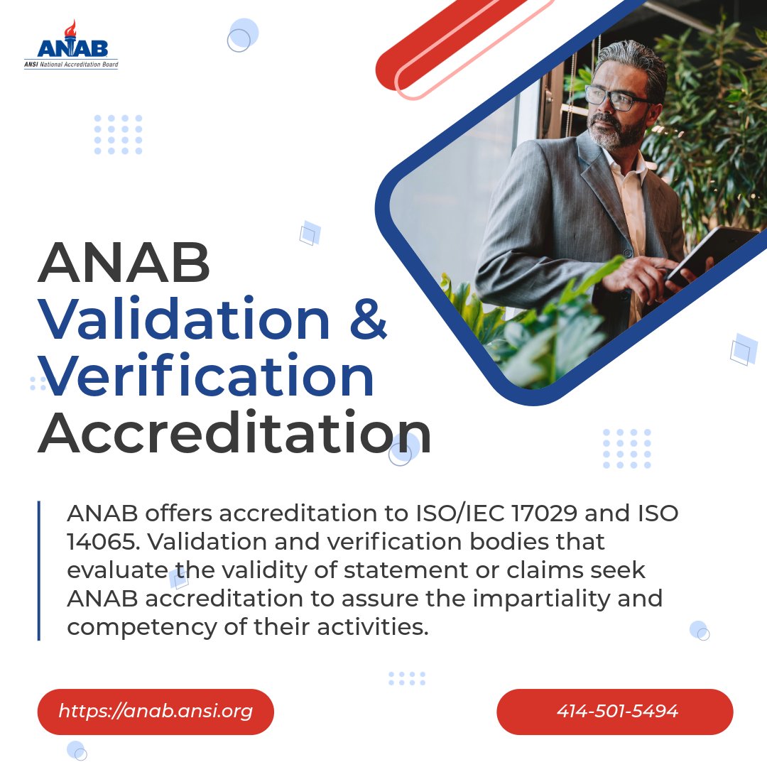 ansidotorg's tweet image. In today’s marketplace, credibility is everything. Aligned with ISO/IEC 17029 and ISO 14065, @ANAB_ACCREDIT accreditation confirms that #Validation and #Verification bodies are operating with technical competence, consistency, and impartiality.  anab.link/VVB-Accreditat…