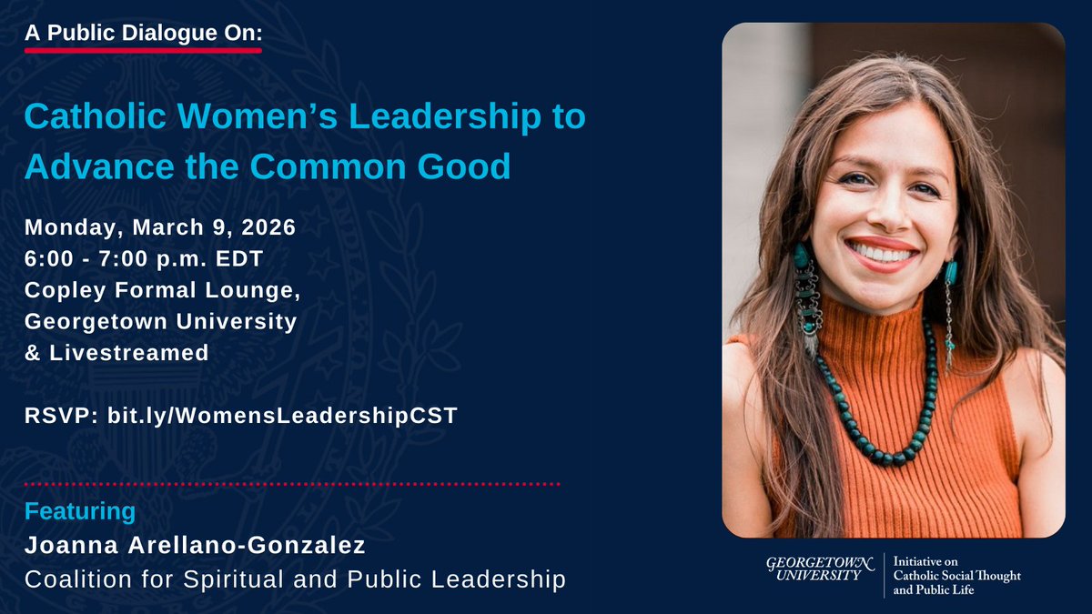 Georgetown Initiative on CST and Public Life tweet media