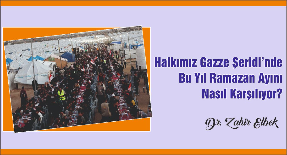 Bir bölge sakininin sözleri bunu açıkça ortaya koymaktadır: 
hertaraf.com/haber-halkimiz…

Gazze halkı, bütün bu ağır şartlara rağmen Ramazan’ın özünü; sabrın, dayanışmanın ve umudun sembolü olarak yaşatmaya devam etmektedir.