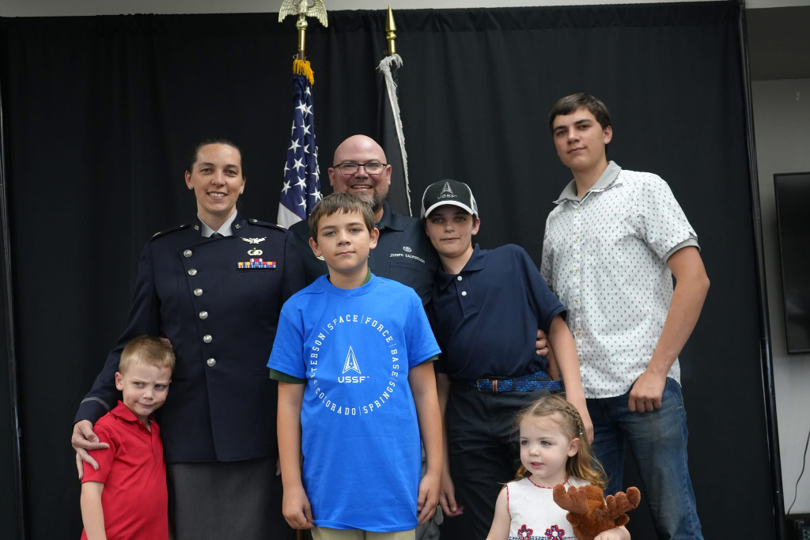 SpaceClubNews's tweet photo. Lt Col Amanda Salmoiraghi is the General Bernard Schriever Award (Officer) recipient for advancing national security space operations.

She led innovative missile warning architecture efforts, informed senior decision-making, and influenced $47B in investments through 2040. https://t.co/it1f33usF7